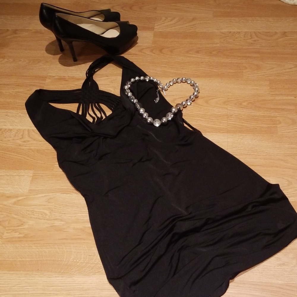 Mini black dress